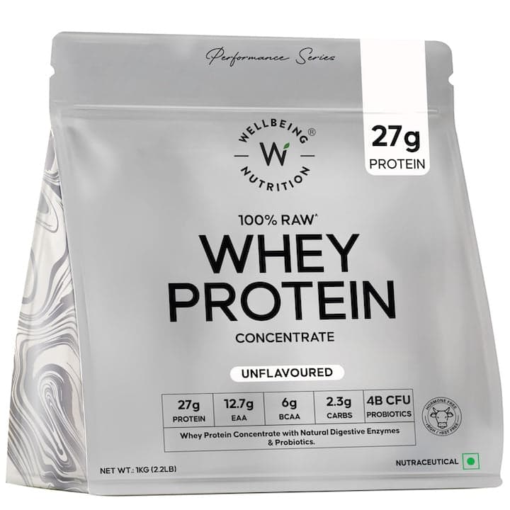 Wellbeing Nutrition Whey Protein Concentrate, 1 kg, Unflavoured — photo 1